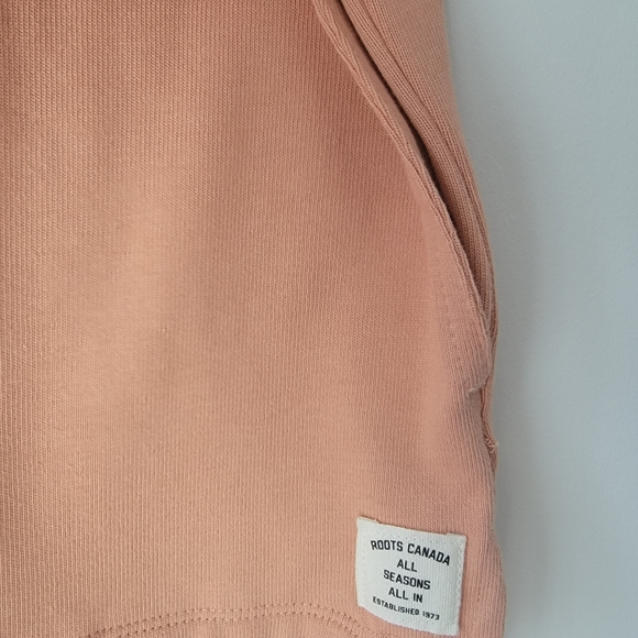 Roots Peach Pullover Hoodie L - Picture 4 of 5